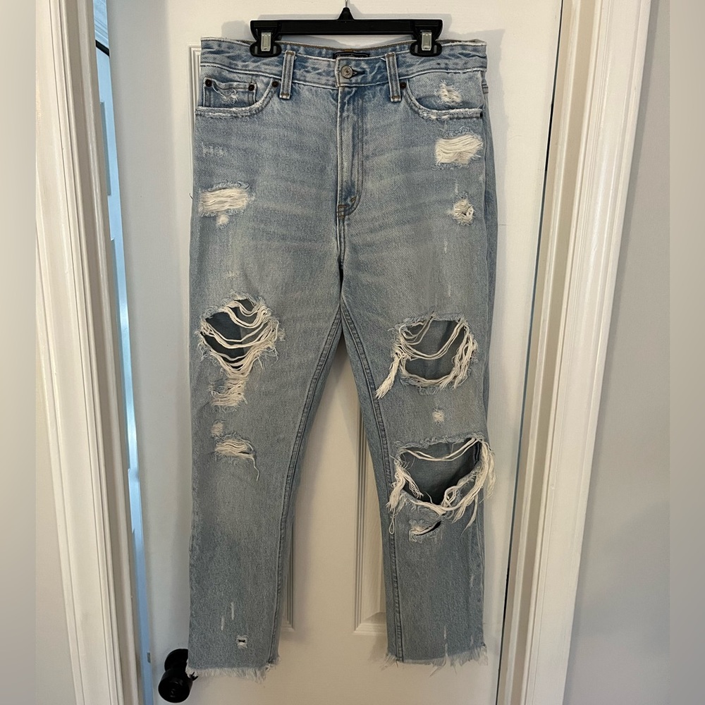 Abercrombie ripped jeans